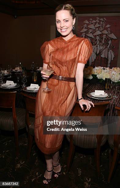 Actress Melissa George attend her Viewing Party at Crustacean restaurant on November 13, 2008 in Beverly Hills, California.