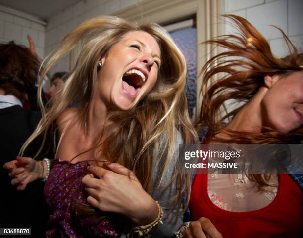 girls dancing at a party - dance party stock pictures, royalty-free photos & images