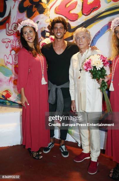 Carlos Martorell and Jorge Brazalez attend Flower Power Party on August 21, 2017 in Ibiza, Spain.