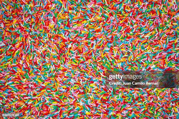 background made with thousands of multicolored sprinkles - confetti background bildbanksfoton och bilder
