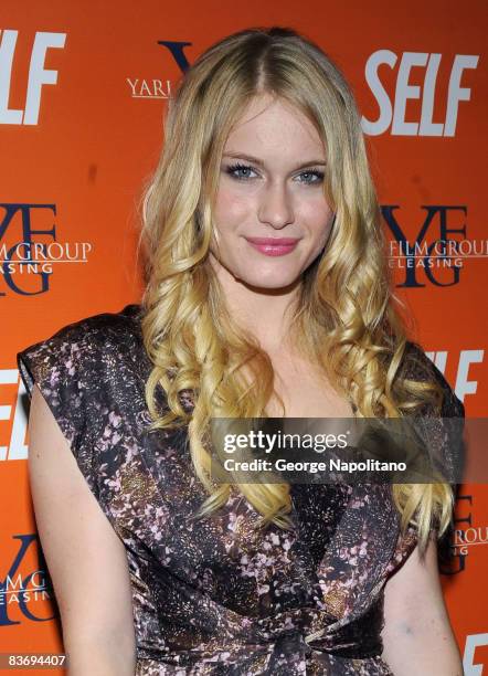 Actress Leven Rambin attends the "Nothing But the Truth" screening at Cinema 2 on November 13, 2008 in New York City.