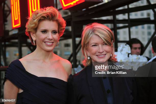 Alexis Stewart and Martha Stewart attend the launch party for "Whatever Martha" at the Empire Hotel Roof Deck on September 10, 2008 in New York City.