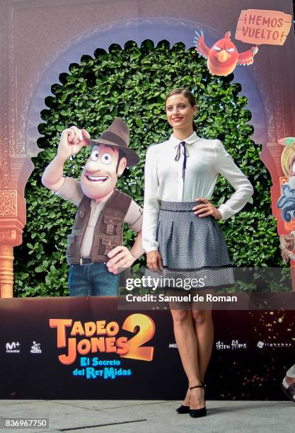 Michelle Jenner during 'Tadeo Jones 2. El Secreto Del Rey Midas' Madrid Photocall on August 22, 2017 in Madrid, Spain.