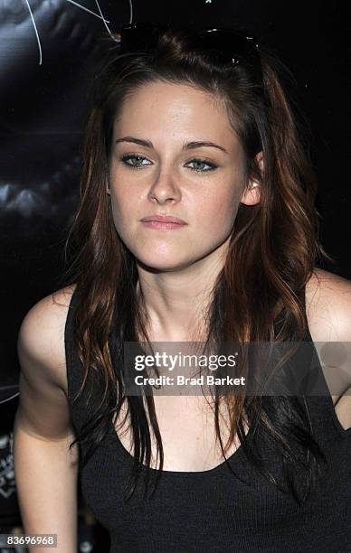 Kristen Stewart attends the release of ''Twilight'' at the Hot Topic at the Garden State Plaza on November 14, 2008 in Paramus, New Jersey.