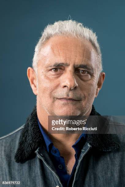 British playwright, screenwriter, filmmaker and novelist Hanif Kureishi attends a photocall during the annual Edinburgh International Book Festival...