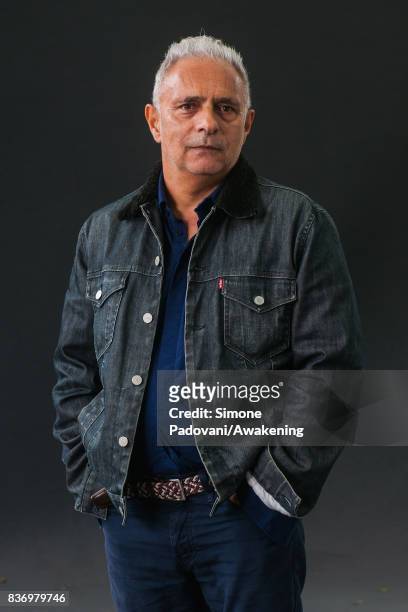 Hanif Kureishi attends a photocall during the Edinburgh International Book Festival on August 22, 2017 in Edinburgh, Scotland.