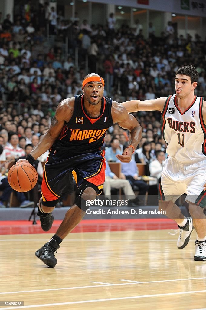 2008 NBA Europe Live Tour: Golden State Warriors v Milwaukee Bucks