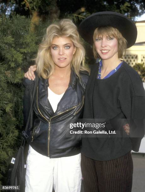 Actress Lydia Cornell and Actress Candy Clark attend the PRO-Peace's The Great Peace March Fashion Show and Luncheon on December 8, 1985 at the...