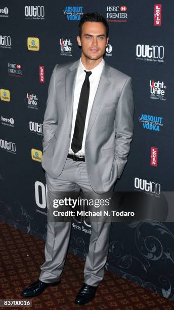 Cheyenne Jackson attends the 15th annual OUT100 Awards at Gotham Hall on November 14, 2008 in New York City.