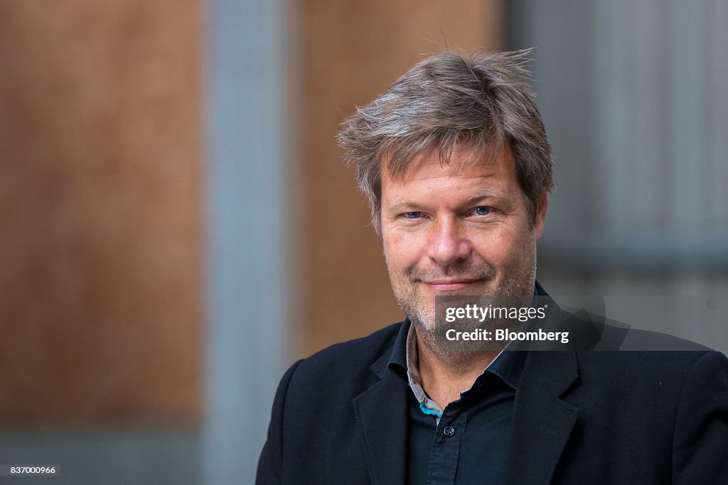 Green Party Candidate Robert Habeck News Conference Ahead Of German Election
