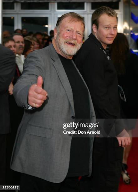 Jack Thompson arrives for the Australian premiere of 'Quantum of Solace' at the Hoyts Cinema in the Entertainment Quarter on November 15, 2008 in...