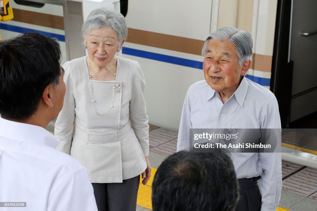 Emperor And Empress Visit Nagano And Gunma