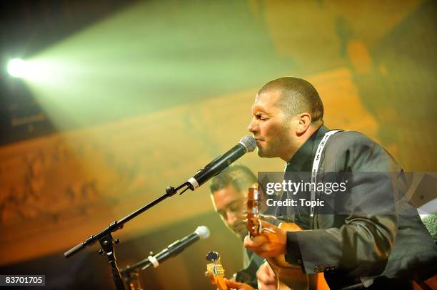 Jason Kerrison of the band Op Shop performs on stage during the Raukatauri Music Therapy Centre Charity Auction at the Auckland Town Hall on November...