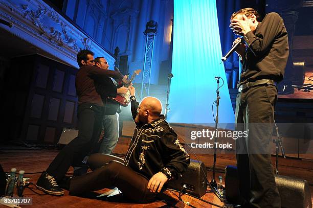 Supergroove performs on stage during the Raukatauri Music Therapy Centre Charity Auction at the Auckland Town Hall on November 15, 2008 in Auckland,...