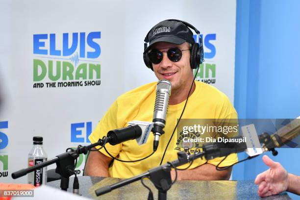 Diplo visits "The Elvis Duran Z100 Morning Show" at Z100 Studio on August 22, 2017 in New York City.