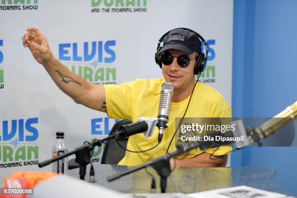 Diplo visits "The Elvis Duran Z100 Morning Show" at Z100 Studio on August 22, 2017 in New York City.