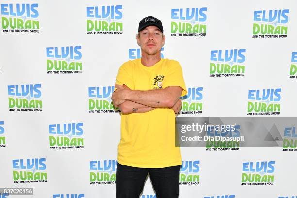 Diplo visits "The Elvis Duran Z100 Morning Show" at Z100 Studio on August 22, 2017 in New York City.