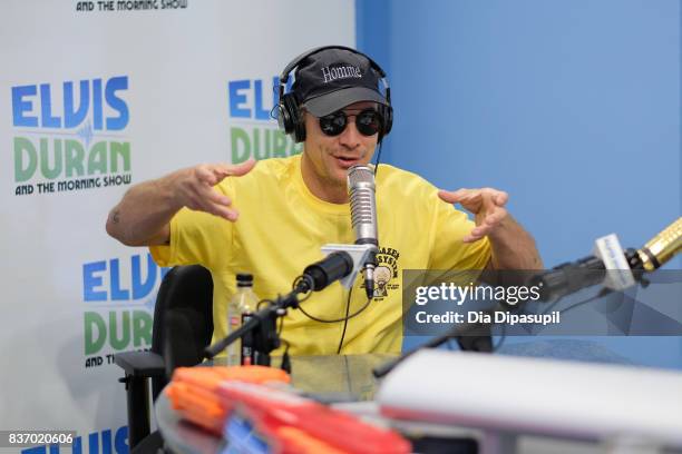 Diplo visits "The Elvis Duran Z100 Morning Show" at Z100 Studio on August 22, 2017 in New York City.