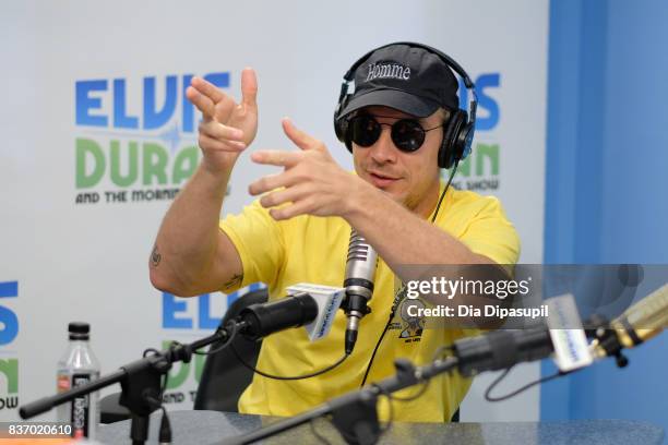 Diplo visits "The Elvis Duran Z100 Morning Show" at Z100 Studio on August 22, 2017 in New York City.