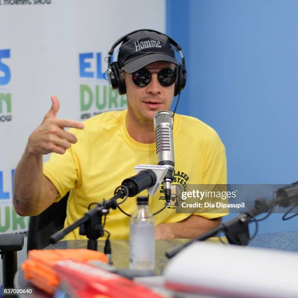 Diplo visits "The Elvis Duran Z100 Morning Show" at Z100 Studio on August 22, 2017 in New York City.