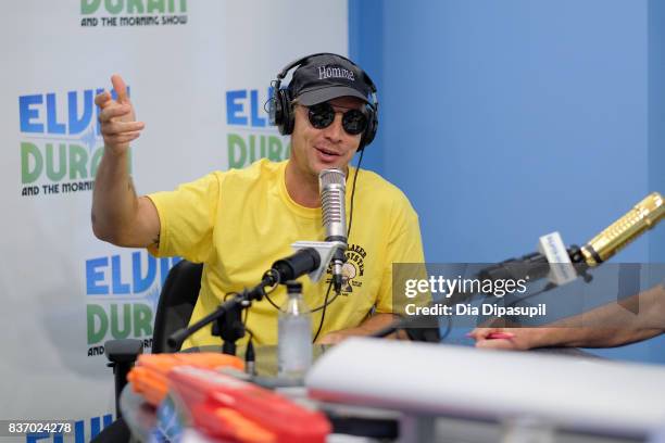 Diplo visits "The Elvis Duran Z100 Morning Show" at Z100 Studio on August 22, 2017 in New York City.