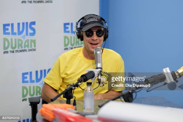 Diplo visits "The Elvis Duran Z100 Morning Show" at Z100 Studio on August 22, 2017 in New York City.