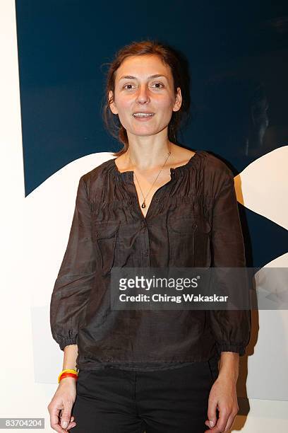 Artist Natasha Law at her art exhibition 'Romanticism Interrupted' at The Viewing Room on November 15, 2008 in Bombay, India