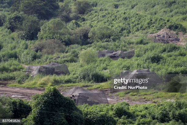 South Korean Military tank take part in an UFG exercise near DMZ in Paju, South Korea. The US and South Korean large-scale combined joint exercise...