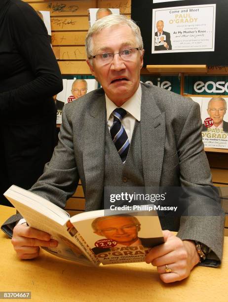 Paul O'Grady signs copies of his book "At My Mother's Knee" in Easons, O'Connell Street on November 15, 2008 in Dublin, Ireland.