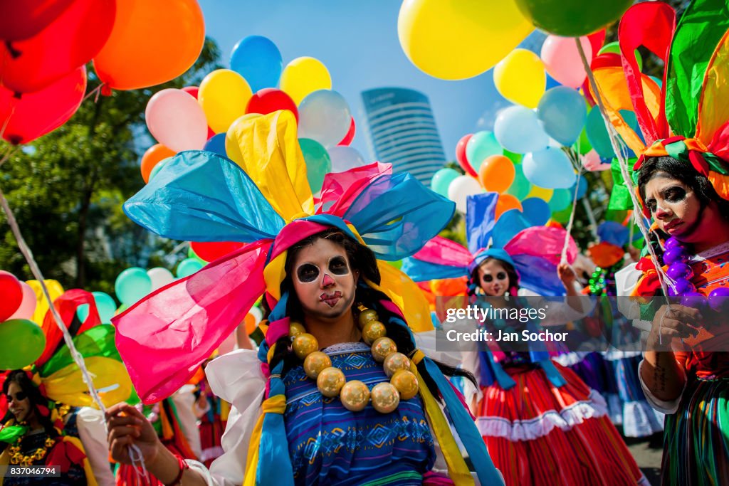 Day Of The Dead Celebration In Mexico City