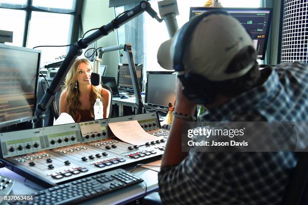 Recording Artist Carly Pearce visits SiriusXM Host Storme Warren at the SiriusXM Nashville Studios to announce her debut album "Every Little Thing"...