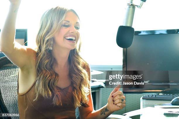 Recording Artist Carly Pearce visits SiriusXM Host Storme Warren at the SiriusXM Nashville Studios to announce her debut album "Every Little Thing"...