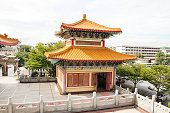 Traditional Chinese style temple at Wat Leng-Noei-Yi in Nonthaburi,Thailand.