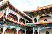 Traditional Chinese style temple at Wat Leng-Noei-Yi in Nonthaburi,Thailand.