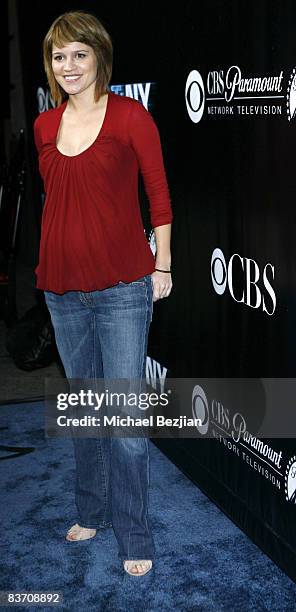 Actress Anna Belknap arrives at the "CSI: NY" celebration of their 100th Episode at The Edison November 1, 2008 in Los Angeles, California.