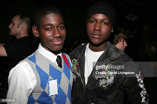 Actors Kwame Boateng and Kofi Siriboe attend the Cathy's Kids and Lamar Odom Foundation event at S Bar on November 15, 2008 in Hollywood, California.