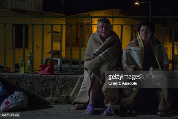 Residents of Ischia Island those affected by the earthquake in Casamicciola Terme, spend the night outside as a precaution, after 4.0-magnitude...