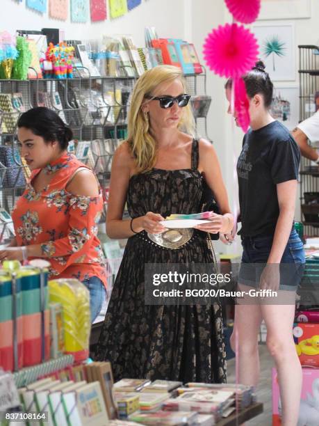 Kimberly Stewart is seen on August 21, 2017 in Los Angeles, California.