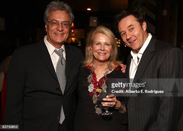 Exclusive Coverage*** Producer Bill D'Elia, actress Candice Bergen and actor Currie Graham attend the "Boston Legal" series wrap party held at Cicada...