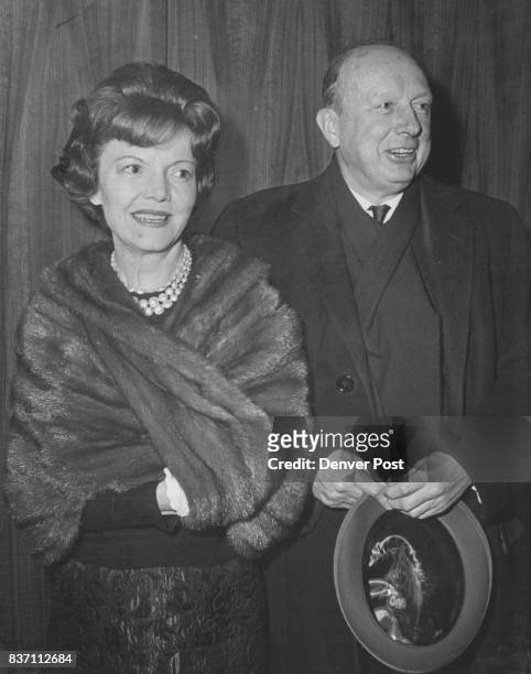 Denverites See "A program for two players" Mr. And Mrs. J. Ramsay Harris were in the crowd at the City Auditorium for Helen Hayes, Maurice Evans...