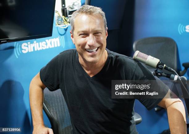 Actor John Corbett visits SiriusXM at SiriusXM Studios on August 22, 2017 in New York City.