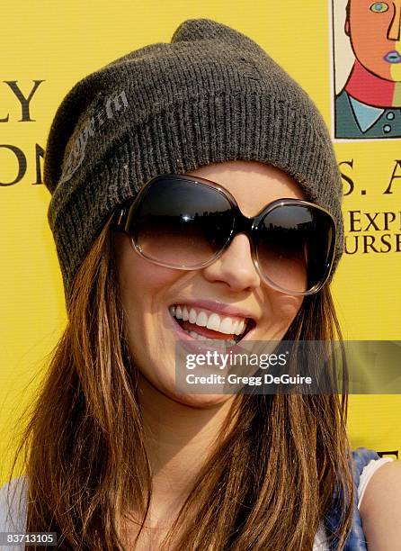 Actress Kate Beckinsale arrives at the 11th Anniversary Of P.S. Arts "Express Yourself 2008" at the Barker Hanger at the Santa Monica Airport on...