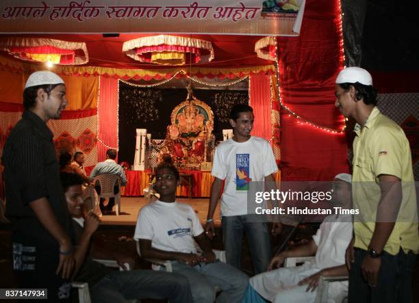 Hindu Muslim Unity Religion National Integration: Swapnil Savardekar, a Hindu, Standing in centre ) fasts every Ramadan for his Muslim friend who...