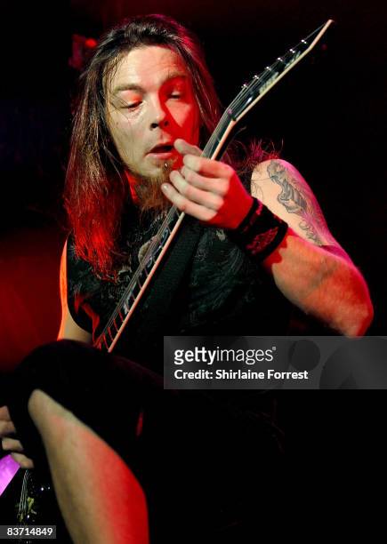 Michael Paget of Bullet For My Valentine performs a sold out show at Apollo, 16 November, 2008 in Manchester, England.