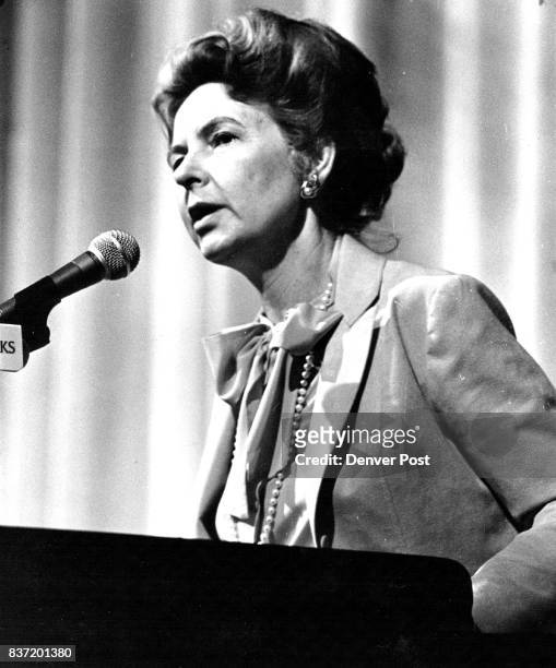 Phyllis Schlafly A leading advocate against the passage of the ERA. Credit: Denver Post
