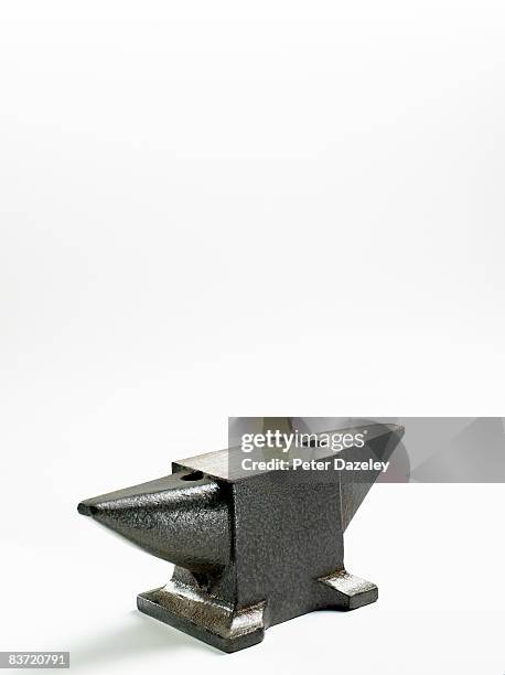 anvil on white background. - anvil stock pictures, royalty-free photos & images