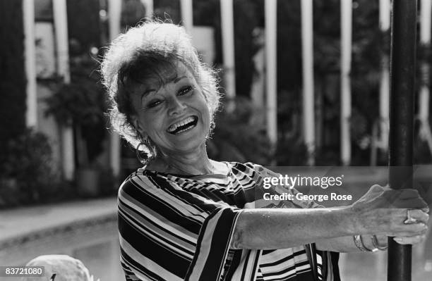 American jazz and big band singer, Kay Starr, poses during a 1988 Los Angeles, California, photo portrait session.