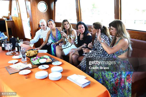 Pictured: Margaret Josephs, Melissa Gorga, Siggy Flicker, Danielle Staub, Dolores Catania, Teresa Giudice --