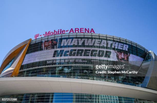 Nevada , United States - 22 August 2017; The T-Mobile Arena prior to the boxing match between Floyd Mayweather Jr and Conor McGregor at T-Mobile...
