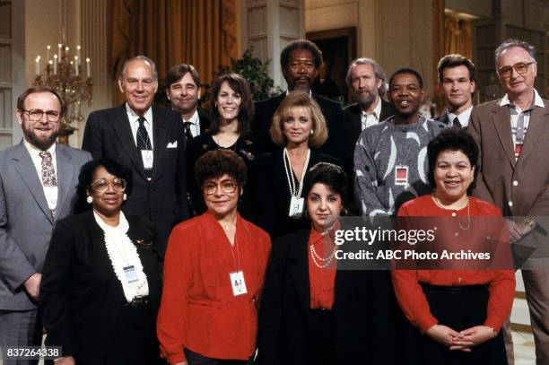 Beau Bridges, Jamie Lee Curtis, Barbara Mandrell, Morgan Freeman, Jim Henson, Patrick Swayze at 'To Be Free: The National Literacy Honors From the...